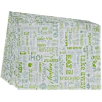 García de Pou 229.39 Envoltorios Antigrasas para Hamburguesas Parole- 32 G-M2- 28 x 34 cm- Set de 1000- Verde